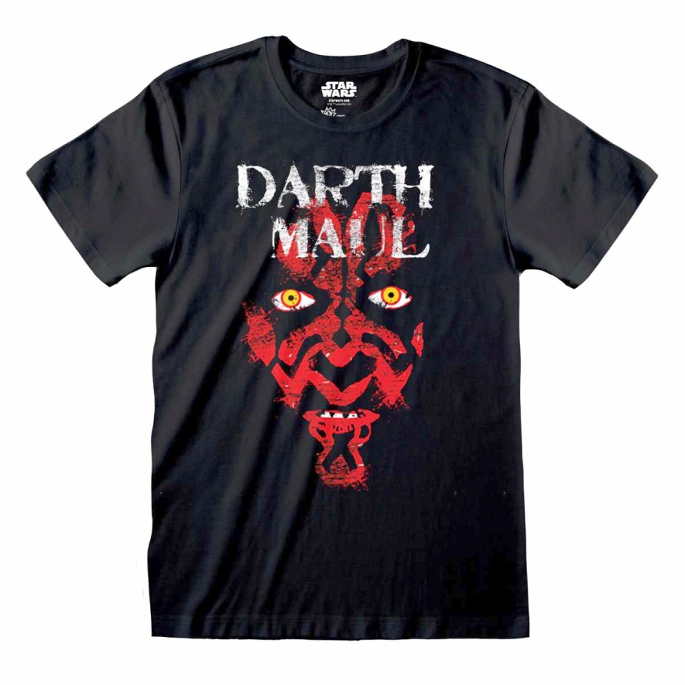 Disney Star Wars - Classic - Darth Maul Face T-shirt Homme - Noir